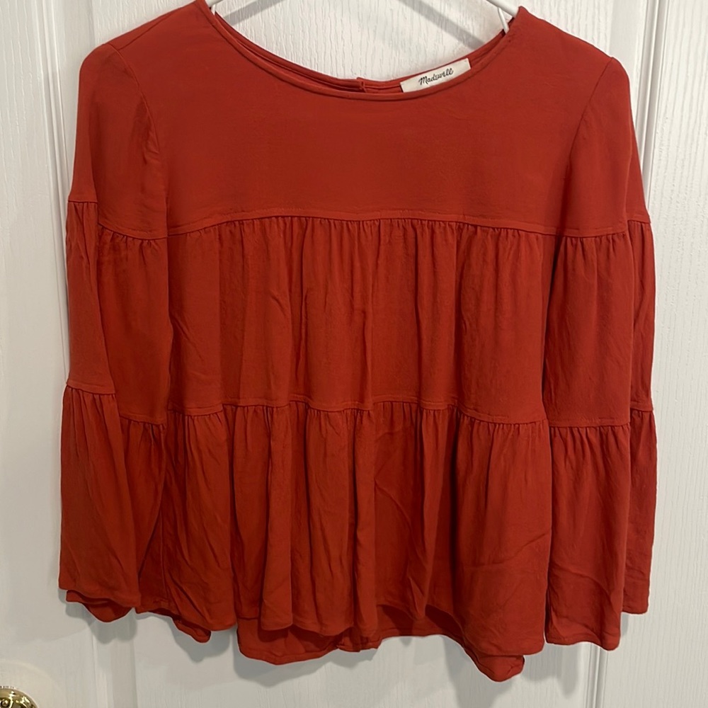Madewell orange top